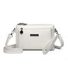 Women's Soft Leather Waterproof Crossbody Bag - 2026 Summer Fashion, Multi-layer, Versatile Single Shoulder Small Square Design