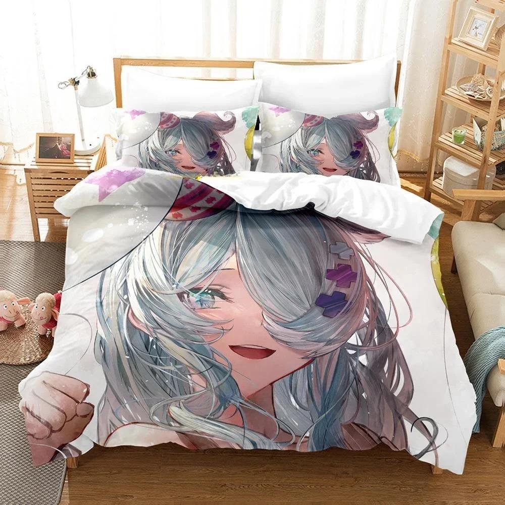 3D Print Anime Kawaii Girl Elira Pendora Bedding Set Single Twin Full Queen King Size Bed Set Adult Kid Bedroom Duvet Cover Sets