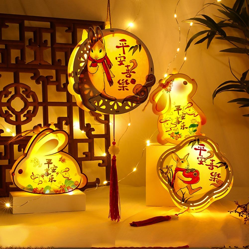 Paper Festival Lantern Material Pack Chinese Ancient Style Handheld Lantern Cultural Event