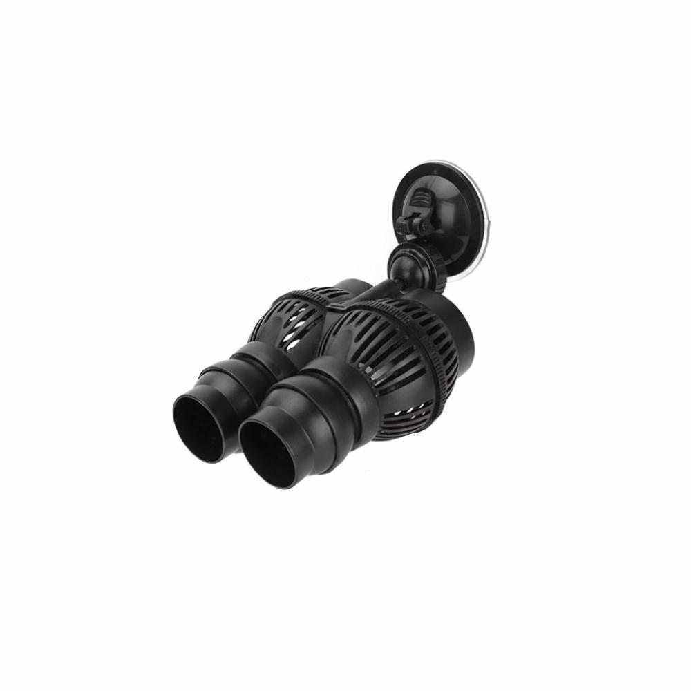 Dual Outlet Aquarium Wave Maker Suction Cup Mount Submersible Powerhead Pump Freshwater Aquariums