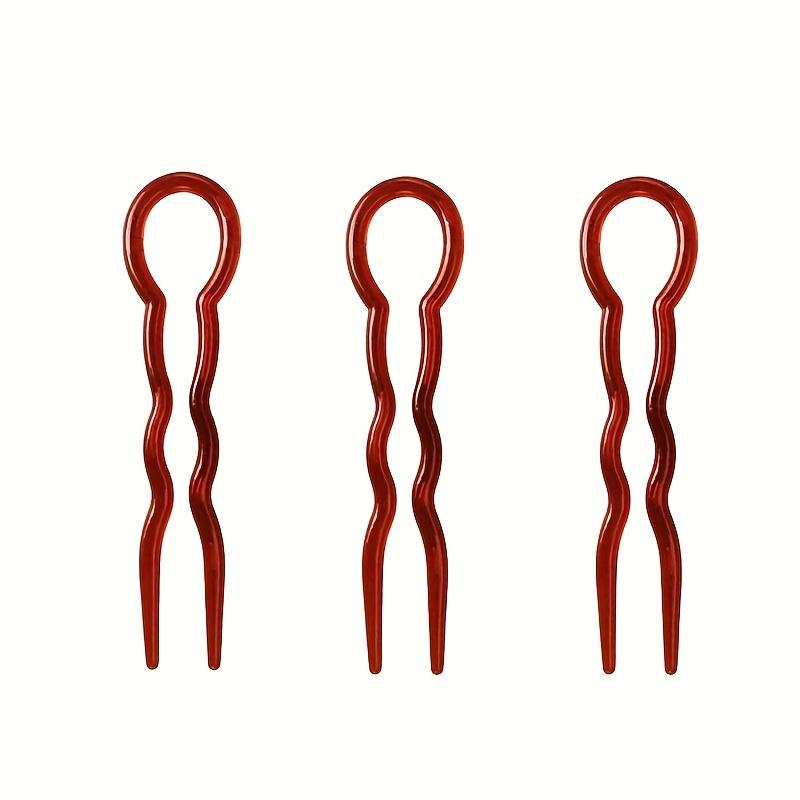 

3-piece collection of French hair claws, U-style hair clips, and hair accessories for women