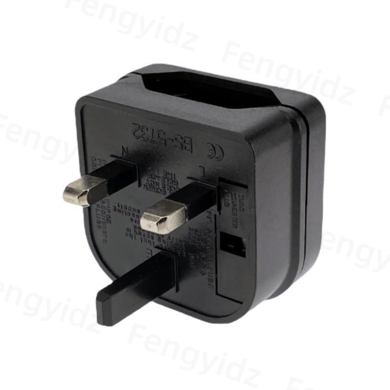 1Pc European Euro EU 2 Pin To UK 3Pin Power Socket Travel Plug Adapter Converter New