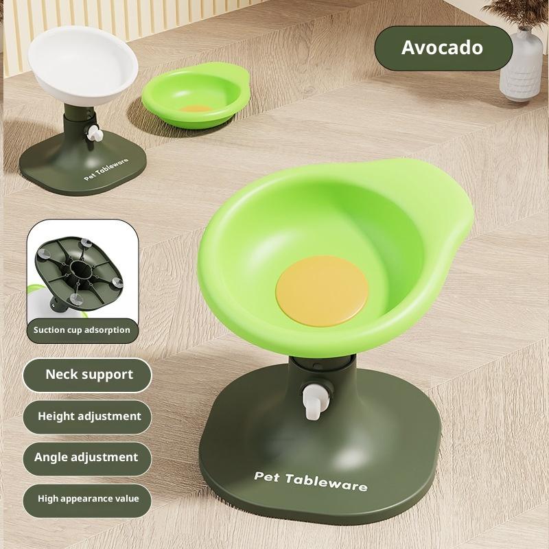 

Креативная миска для домашних животных на высокой ножке, регулируемая по высоте, кормушка для животных, предотвращающая проливание, наклонная приподнятая миска-кормушка для домашних животных, товары для кошек и собак A5