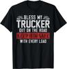 Trucker Truck Driver Wife Girlfriend Vintage Bless My Gift Unisex T-Shirt