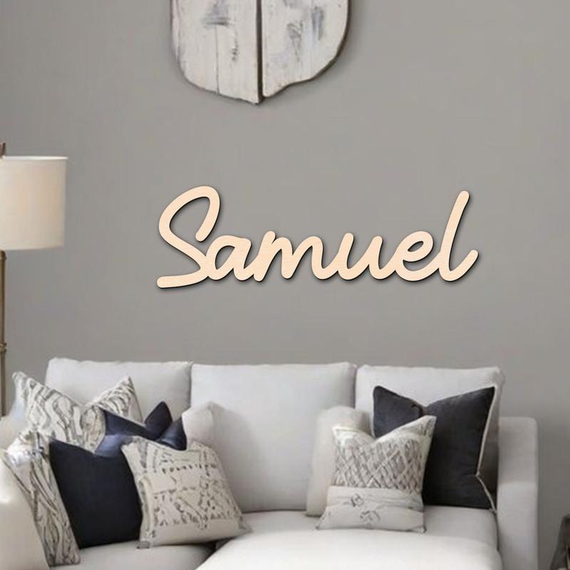 1pc Custom Wooden Name Sign,Customize Family Surnames,Name Tag,Colorful Graffiti,Room And Home Decor,