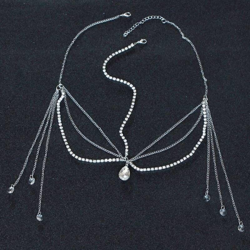 Leaves Water Droplets Zircon Headbands Sparkling Crowns Elegant Luxurious Rhinestones Princess Hair Accessories Wedding Jewelry