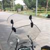 ZCJSZP Universal 130mm*360mm Windshield Adjustable Clip Motorcycle Extension Windshield Adjustable Clip-on Screen Windshield Windscreen Glass Spoiler