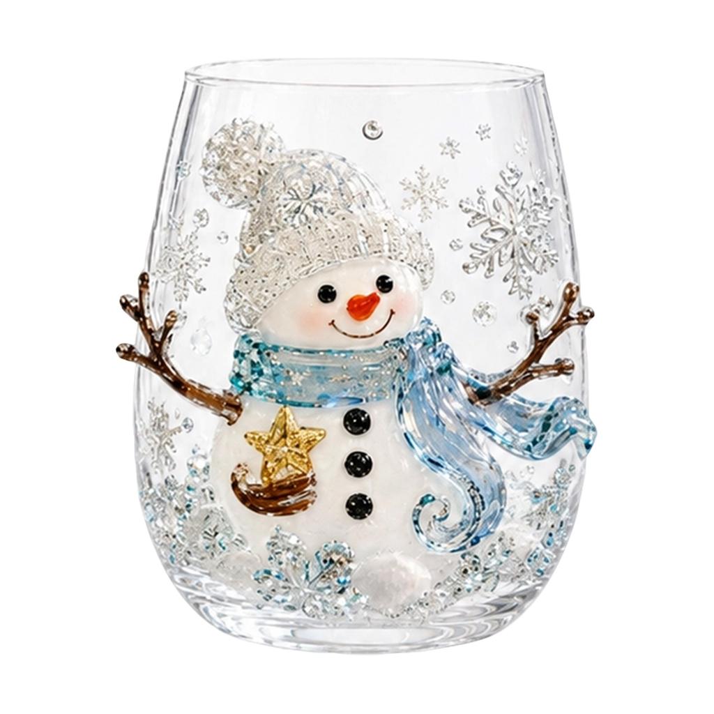 3D-Weihnachtstasse mit festlichem Feiertagsdesign für heiße und kalte Getränke