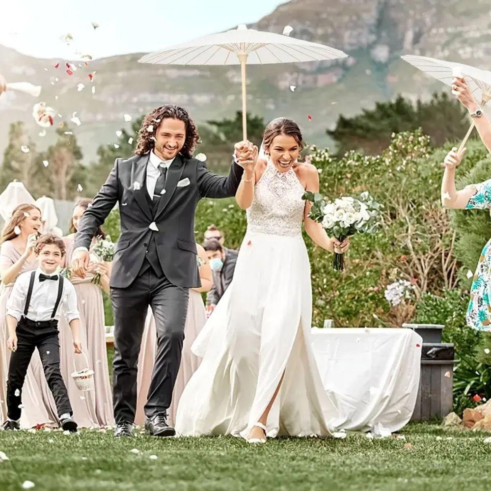 DIY Painting Paper Umbrella Kids Blank Paper Umbrella Vintage Handmade Paper Umbrella  Dance Prop