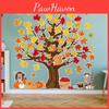 Fall Thanksgiving Season Maple Leaf Wall Stickers Paper Holiday Classroom Decor