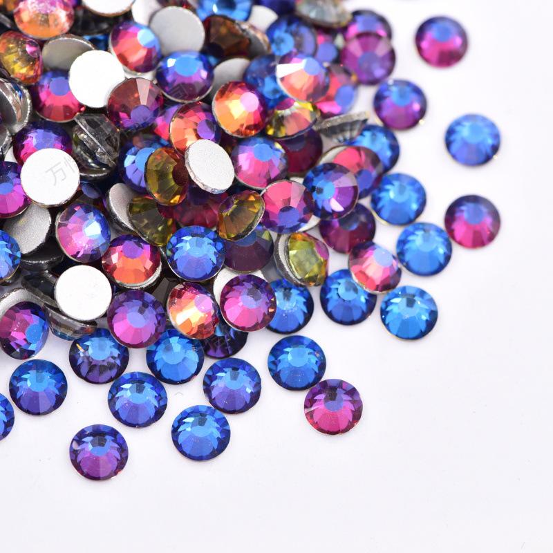 Ss3-Ss16 Mixed Size Flat Bottom Drill, Mobile Phone Case Diy Sticker Diamond Crystal Glass, Creative Nail Art Jewelry Accessories