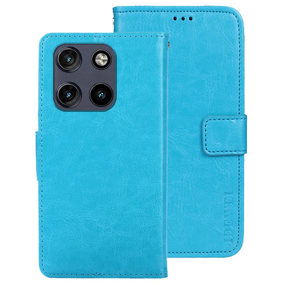 IDEWEI For Motorola Moto G Stylus 5G (2025) Stand Case Crazy Horse Texture Leather Phone Cover