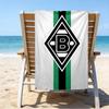 Grün Schwarz Borussia Strandtuch - Weiche, Saugfähige Mikrofaser, Leicht, Ideal für Den Strand, Partys, Reisen, Camping Fanartikel