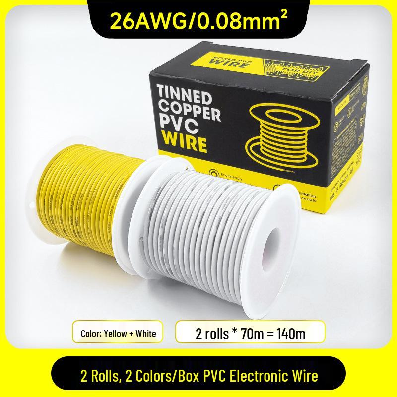 1007 PVC Electronic Wire 16AWG-30AWG Tinned Copper, Flying Lead Aviation Wire