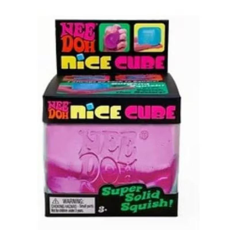 Schylling Needoh Nice Cube - Sensory toy, decompression pinch toy, square pinch music