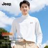 Men's Fleece-Lined Thermal Mock Neck Long Sleeve T-Shirt