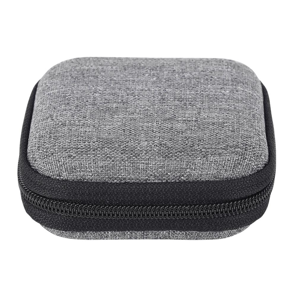 Small Earphone Storage Bags Shockproof Mini Tech Gadgets Portable Case with Mesh Pocket Charger U Disk Zipper Pouch Anti-scratch