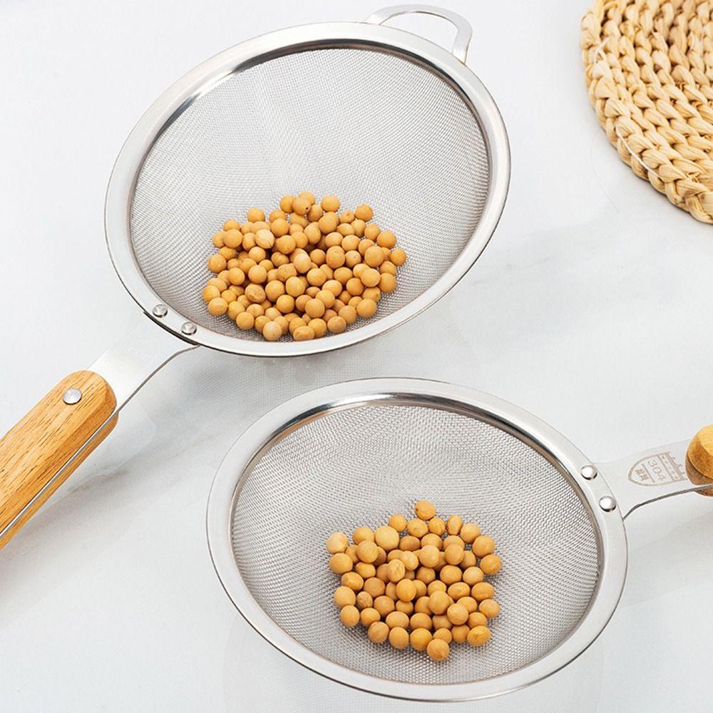 Stainless Steel Food Strainer Colander Rust-Proof Cocktail Sieve New Tea Strainer  for Kitchen