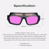 Lunettes de soudage solaires à assombrissement automatique, Lunettes de soudage à arc à l'argon à assombrissement automatique avec sonde haute sensibilité, Protection oculaire anti-buée anti-éblouissement
