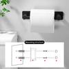 Wall Mounted Toilet Paper Holder Stainless Steel Pivoting Toilet Roll Holder Self Adhesive No Drilling Tissue Roll Holder