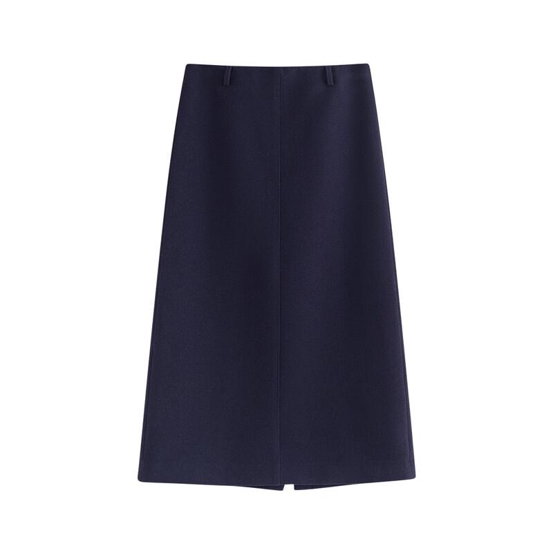 Inman Retro Commuter Slit A-Line Midi Skirt XL