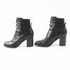 Valentino Garavani Short Boots Rock Stud NERO Leather Women 35.5 UW2S0Z80 Used