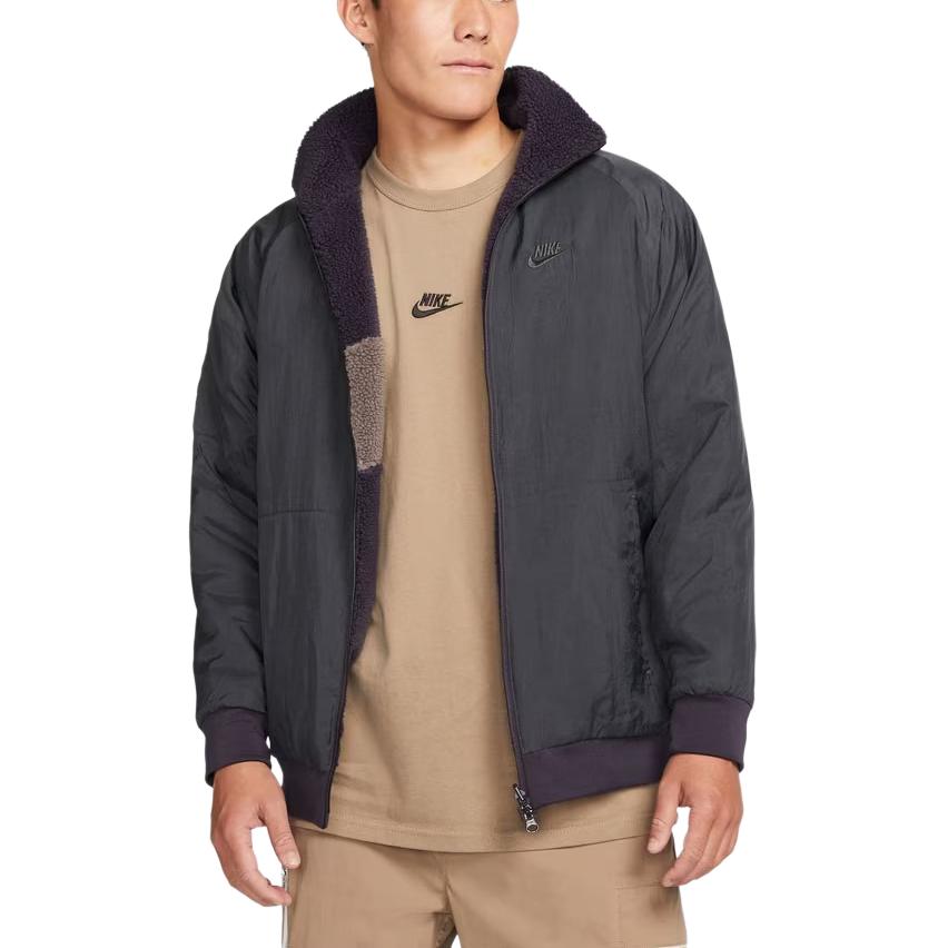 Nike Big Swoosh Reversible Boa Jacket Asia Sizing Cave Purple BQ6546-540