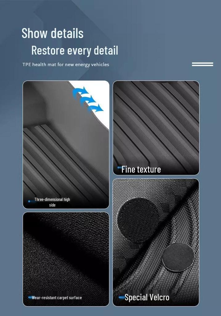 Toyota BZ3X BaiZhi 3X EV TPE Floor Mats for Left/Right Hand Drive: Waterproof Rubber Trunk Carpets