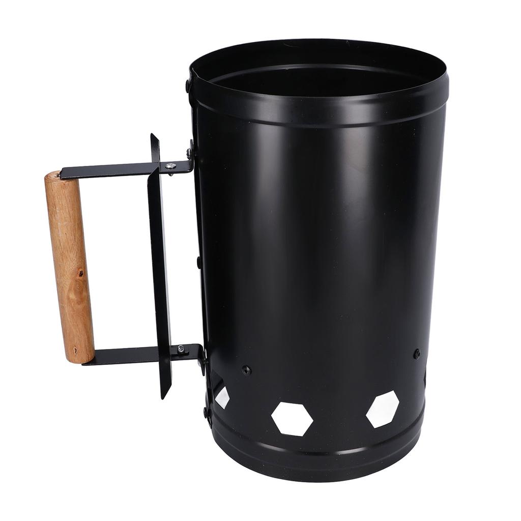 Chimney Starter Fast Ignition Safe Use Good Air Permeability Good Rust Resistance Charcoal Starter for BBQ Camping