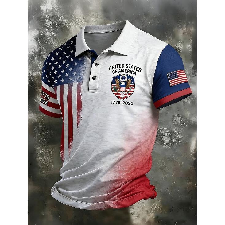 2026 men's fashion casual summer polo shirt with a turn-down collar