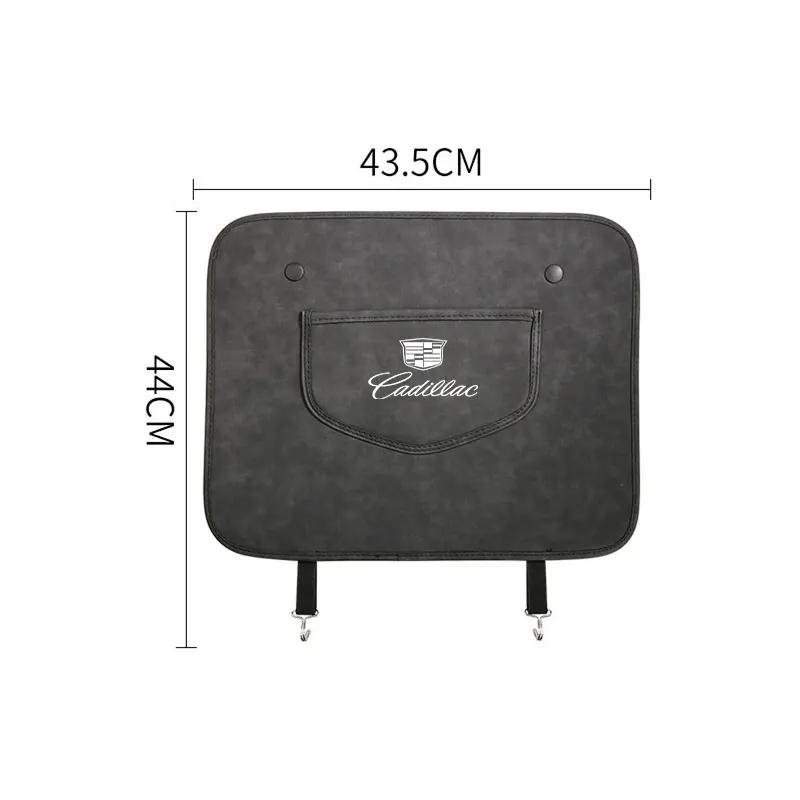 Car Seat Back Anti Kick Protector Mat Prevent Dirty Pad For Cadillac Logo Escalade CTS ATS SRX XTS XT5 STS CT5 CT6 BLS XLR