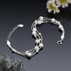 S925 Sterling Silver Three Worlds Rotating Bead High-End Bracelet: Elegant, Fresh, Niche Birthday Gift for Women