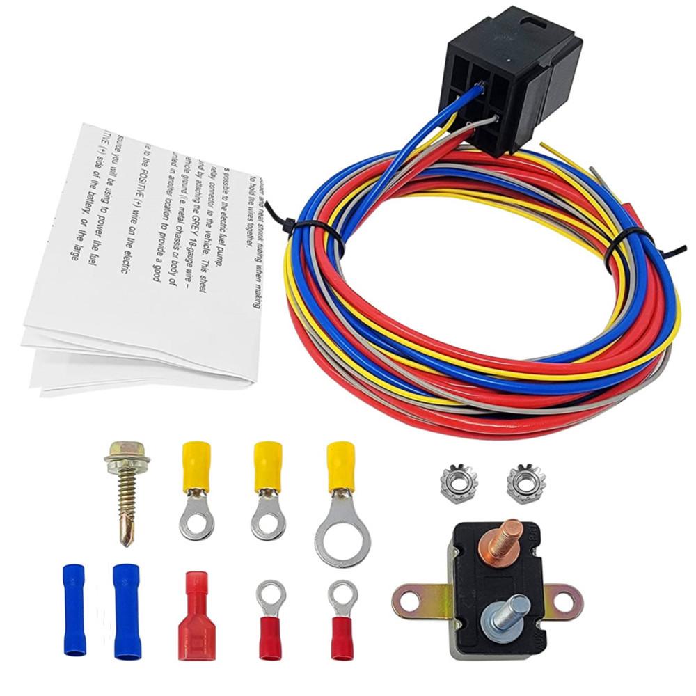 40 Amp Dual Electric Fan Radiator Wiring Kit Wiring Relay Kit Automotive Wire Harness Temperature Switch Easy To Install ACC