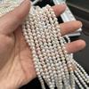1String, White Natural Freshwater Pearls Beads,4-5mm, for DIY Necklaces Bracelets, Jewelry Making 36cm