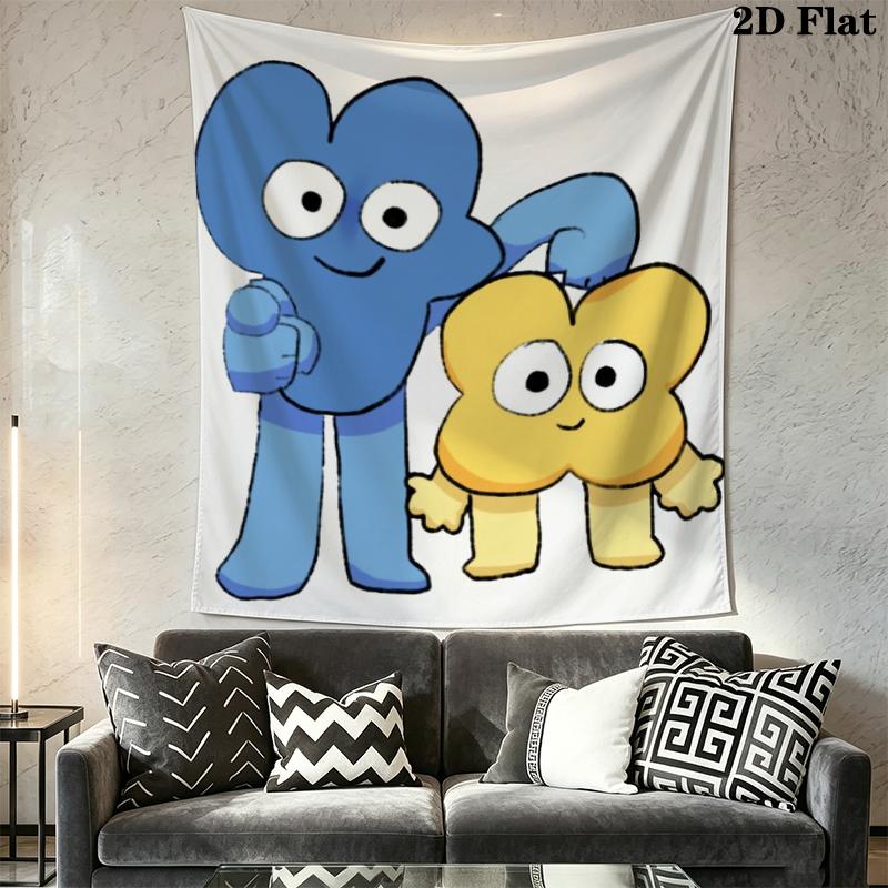 BFDI Wandteppich Ästhetisches Wandbehang Gedruckter Stoffdecke Dekorative Wandteppiche für Schlafzimmer Wohnzimmer Heimdekoration