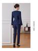 Women's Dark Blue Professional Suit - Spring/Summer Hotel Manager Reception Uniform