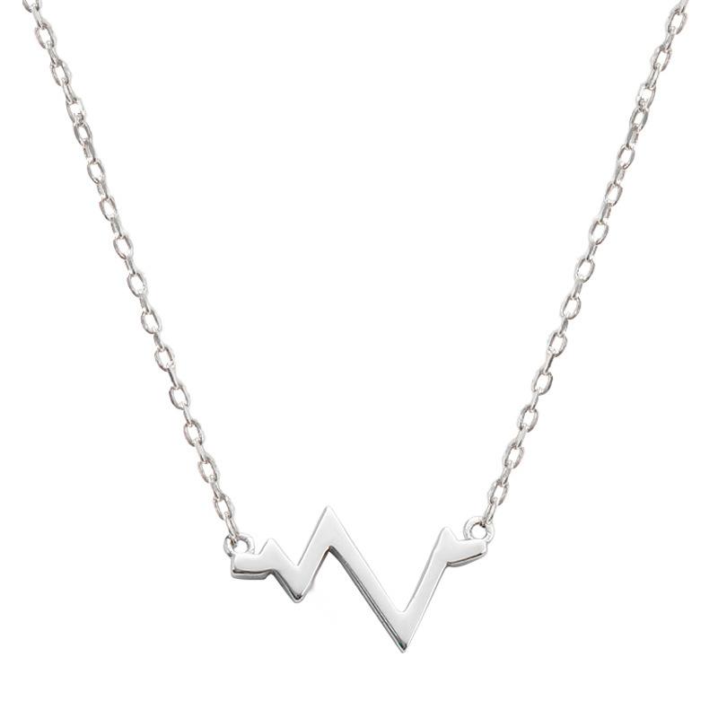 Heart-pounding year women's necklace simple and fresh student niche design clavicle chain