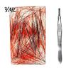 Anti Picking Silicone Pad Skin Fidget Toy with Tweezers, Hair Plucking for Tactile Stimulation Trichotillomania, Anxiety Relief Picky Adults