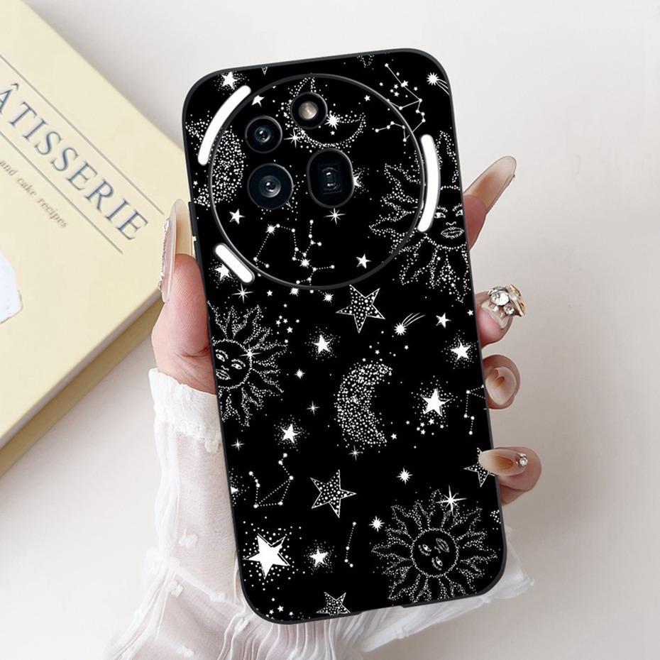 Fashion Painting Phone Case For Nothing Phone (3a) Pro Black Silicone Soft Cover For Nothing Phone3a 3a Pro Cases Bumpers