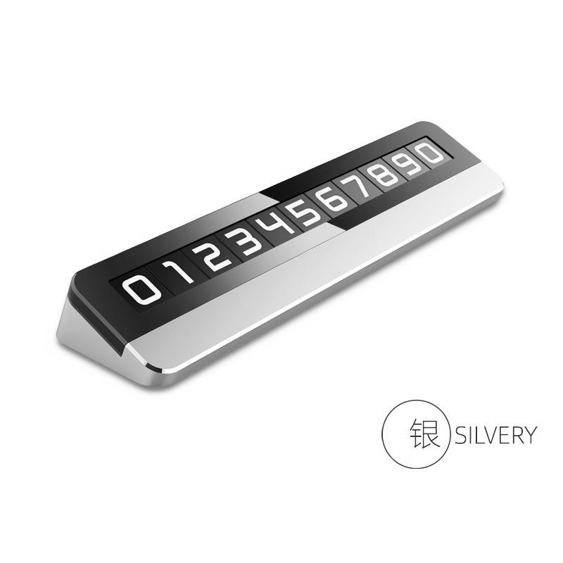 Nálepka se stylem auta Dočasná parkovací karta Kovová telefonní poznávací značka Světelná značka dočasného parkování Pohybující se poznávací značka auta