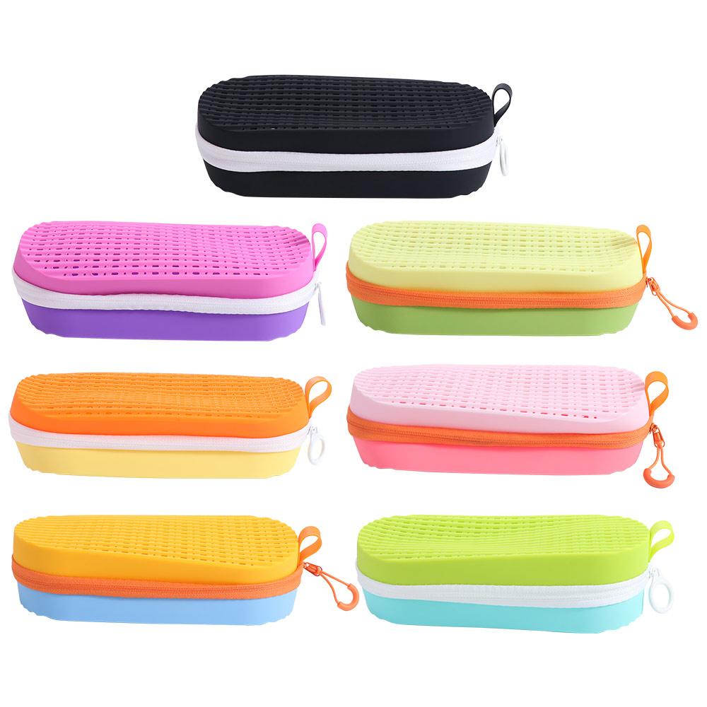 Portable Swim Goggle Case Silicone Sun Glasses Storage Box Zipper Eyeglasses Case Swimmers