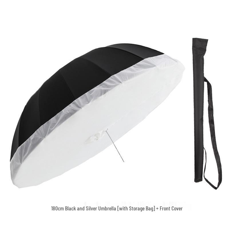 Black & White Reflective Parabolic Umbrella Softbox for Outdoor Studio Portrait Photography