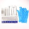 Medical Students Suture Practice Kit Stainless Steel Probe Scissors Tweezers Student Experimental Tool Combination Kit Model