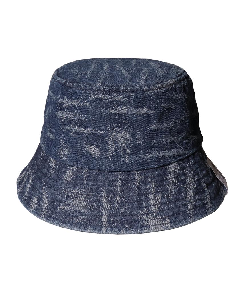 Seullipiseullib Scratch Blue Denim Bucket Hat