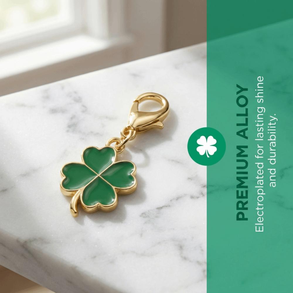 Ornaments Lucky Clover Keychain Good Luck Four Leaf Clover Pendant Bag Hanging Backpack Accessory