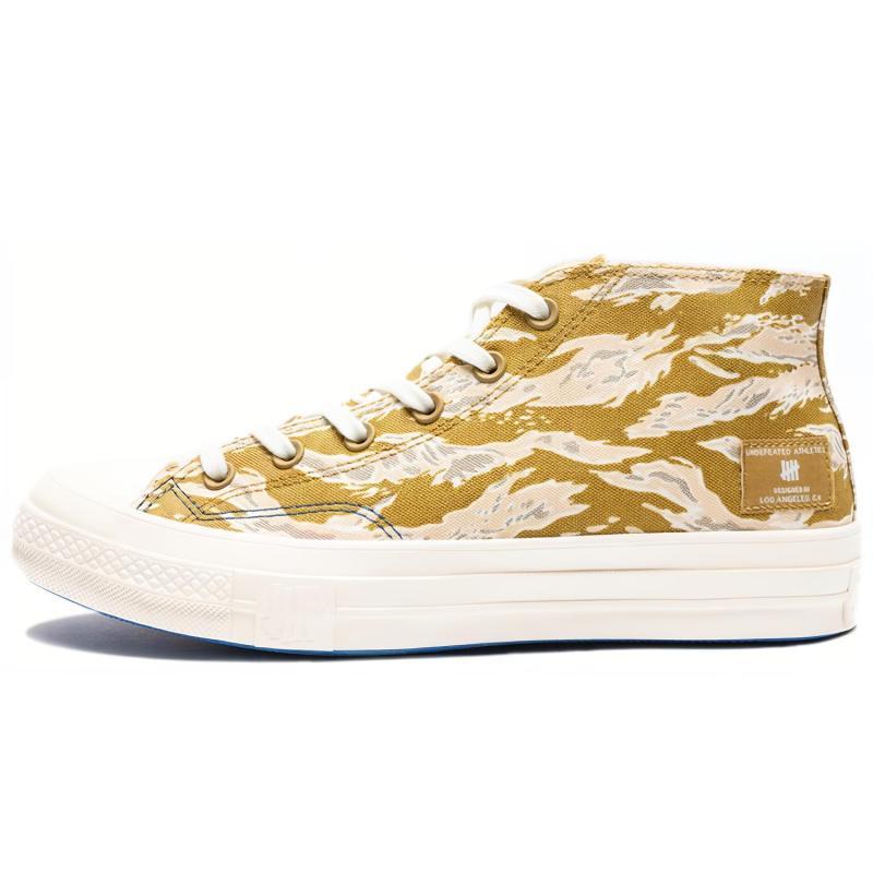 

UNDEFEATED x Converse Chuck Taylor All Star 1970s Mid Удобные Повседневные Универсальные Полувысокие Холщовые Кеды Унисекс Пустынно-Желтый 44
