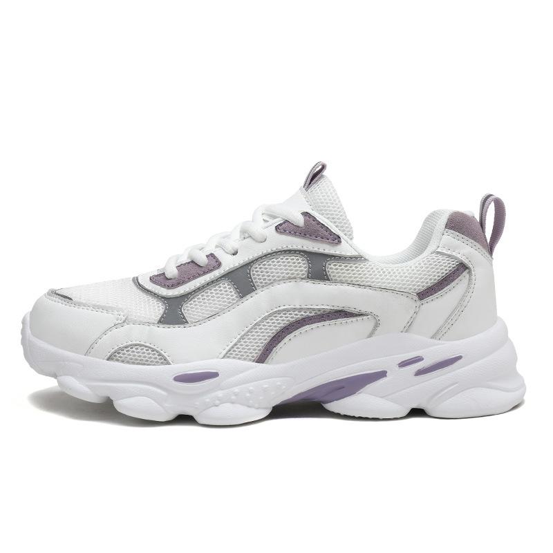 Nové dámské boty Malé bílé boty Módní trend Street Všestranné Dad shoes Prodyšná síťovina Ležérní boty