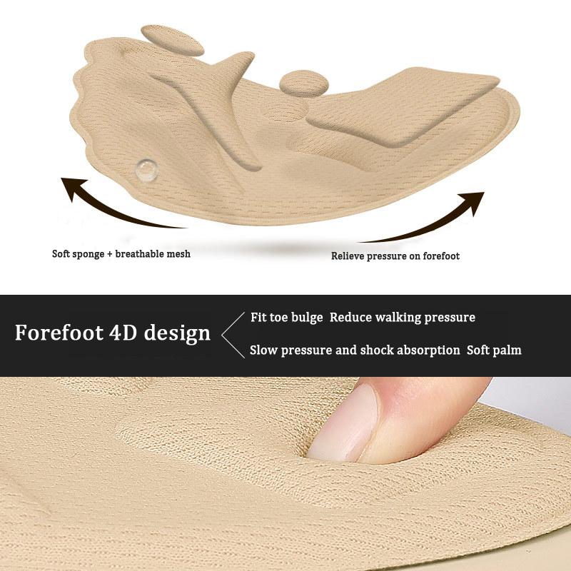 Women Forefoot Half Insoles for Shoes Shoe Size Reduce Insert Shoe Pads Comfort High Heels Toe Protector Cushion Foot Care Pad