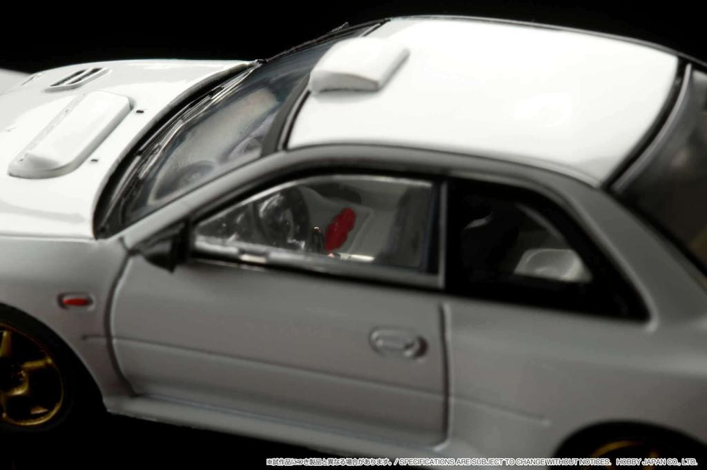 HJ64 Subaru Impreza 22B STi Version Rally Base Drive Feather White Finished Product HJ641041RW 1/64 (GC8 Modified) car/Left-hand