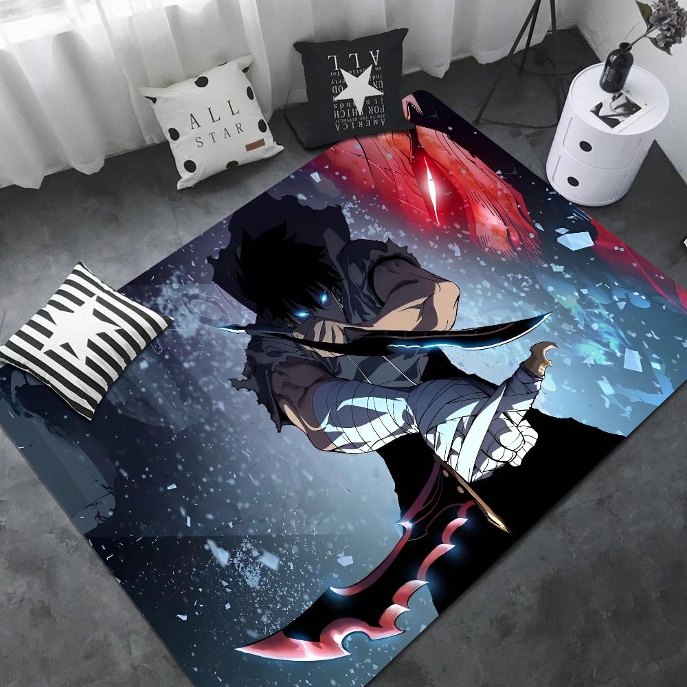 Anime Solo Leveling Maty Pokojowe Tańsze Antypoślizgowe Nowoczesny Salon Balkon Drukowane Nowoczesny Wystrój Domu